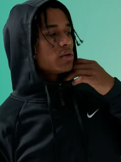 Nike - Sweat à capuche d'entraînement zippé Therma-FIT Noir