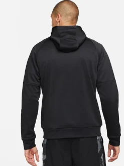 Nike - Sweat à capuche d'entraînement zippé Therma-FIT Noir