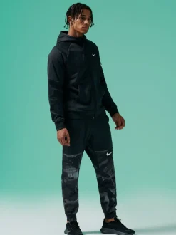 Nike - Sweat à capuche d'entraînement zippé Therma-FIT Noir
