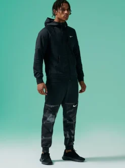 Nike - Sweat à capuche d'entraînement zippé Therma-FIT Noir