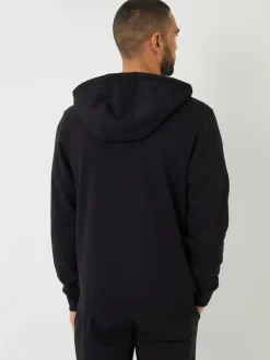 Threadbare - Sweat à capuche zippé Noir Outlet