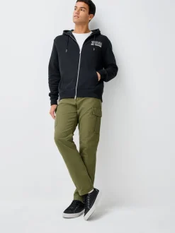 Next Noir - Sweat à capuche zippé à imprimé graphique Nirvana Hot