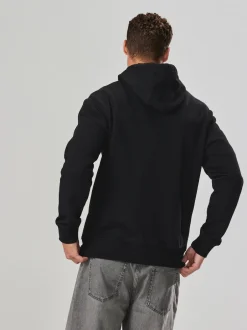 Next Noir - Sweat à capuche zippé en jersey épais riche en coton Discount