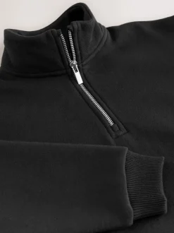 Next Noir - Sweat-shirt à col zippé (3-16ans) Discount