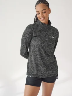 Under Armour - Sweat-shirt Tech Twist 1/2 zippé Noir Best