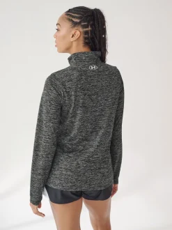 Under Armour - Sweat-shirt Tech Twist 1/2 zippé Noir Best