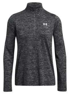 Under Armour - Sweat-shirt Tech Twist 1/2 zippé Noir Best