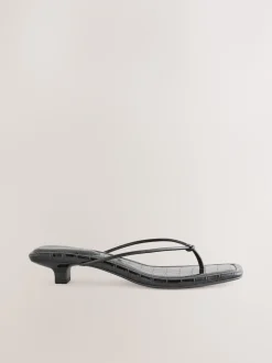 Next Noir - Talons bas à bout carré