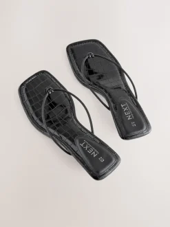 Next Noir - Talons bas à bout carré