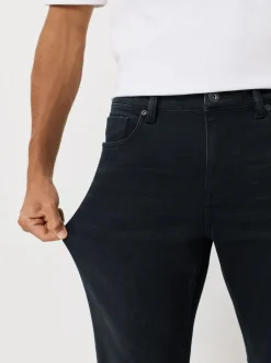 Next - Ajustement droit - Jean Motionflex Noir - ThermoGen Best