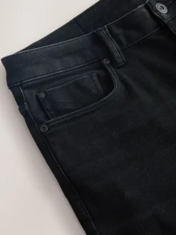 Next - Ajustement droit - Jean Motionflex Noir - ThermoGen Best