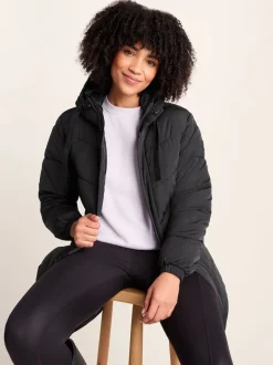 Tog 24 Noir - Raleigh Thermal Padded À capuche Long Coat Outlet