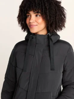 Tog 24 Noir - Raleigh Thermal Padded À capuche Long Coat Outlet