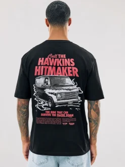 Next Noir - T-shirt à imprimé graphique Stranger Things Online