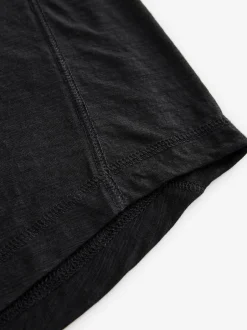 Next Noir - T-shirt léger à manches courtes Col rond Active Outlet