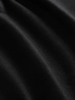 Next - T-shirt Manche courte Col ras du cou lourd Noir New