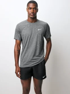 Nike Noir - T-shirt Hydroguard Rash à manches courtes Online