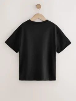 Next Noir - T-shirt oversize 100% coton (3-16ans) Best
