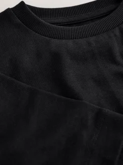 Next Noir - T-shirt épais oversize (3-16ans)