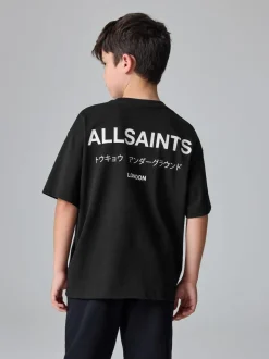 smALLSAINTS - T-shirt oversize en Coton à Col rond Noir Online