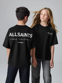 smALLSAINTS - T-shirt oversize en Coton à Col rond Noir Online