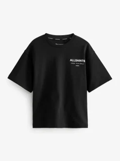 smALLSAINTS - T-shirt oversize en Coton à Col rond Noir Online