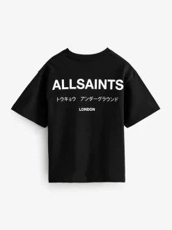 smALLSAINTS - T-shirt oversize en Coton à Col rond Noir Online
