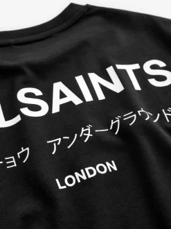 smALLSAINTS - T-shirt oversize en Coton à Col rond Noir Online