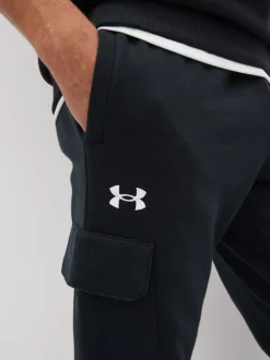 Under Armour Noir - Jogging cargo en polaire Rival New