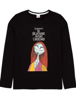Vanilla Underground Noir - Womans Disney The Nightmare Before Noël Multicoloured Long Sleeve Long Leg 100% Cotton Pyjamas Set