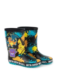 Vanilla Underground Noir - Kid Bottes en caoutchouc Pokemon enfant avec poignées Discount