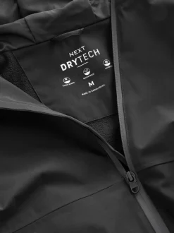 Next Noir - Veste à capuche imperméable DryTech Discount