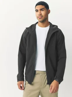 Next Noir - Veste à capuche imperméable DryTech Discount