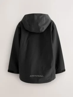 Next - Veste à capuche imperméable doublée de polaire (3-17ans) Noir
