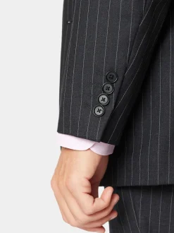 Brook Taverner Noir - Veste de costume en laine Hot