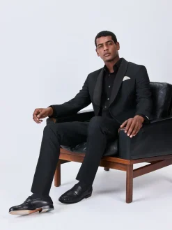 Next Noir - Veste de costume en jacquard coupe ajustée Best