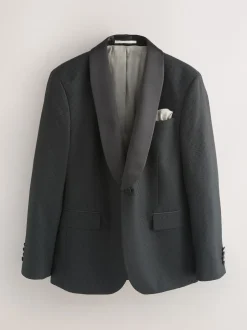 Next Noir - Veste de costume en jacquard coupe ajustée Best