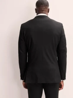 Next Noir - Veste de costume extensible Ajusté aux Muscles Motionflex Online