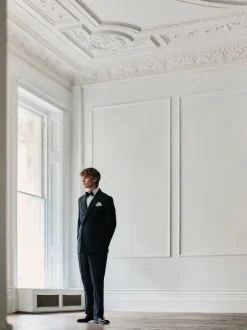 Next Noir - Veste de smoking double boutonnage en laine 100Signature Nova Fides