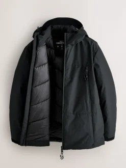 Next Noir - Veste matelassée Résistant à la douche ThermoGen Clearance