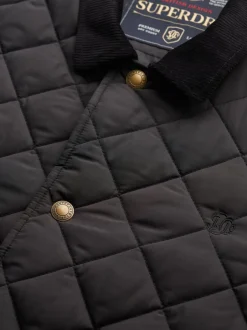 Superdry Noir - Veste matelassée Estate Coach Hot