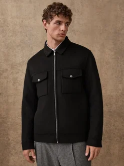 Next Noir - Veste N.premium en laine douce au toucher New