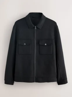 Next Noir - Veste N.premium en laine douce au toucher New