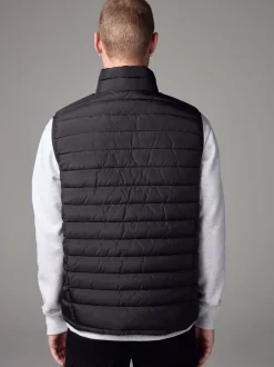 Next Noir - veste sans manche matelassé légère Imperméable Online