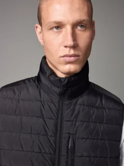Next Noir - veste sans manche matelassé légère Imperméable Online