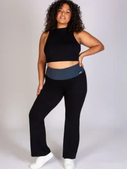 Pineapple Noir anthracite - Pantalons en jersey à ceinture repliée pour femmes Online