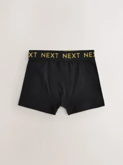 Next - Lot de 5 boxers (1.5-16ans) Noir avec ceinture Or