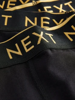 Next - Lot de 5 boxers (1.5-16ans) Noir avec ceinture Or