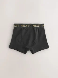Next - Lot de 10 boxers (1.5-16ans) Noir avec ceinture Or