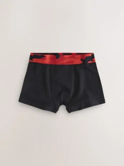 Next Noir avec taille camouflage - Lot de 5 boxers (2-16ans) New